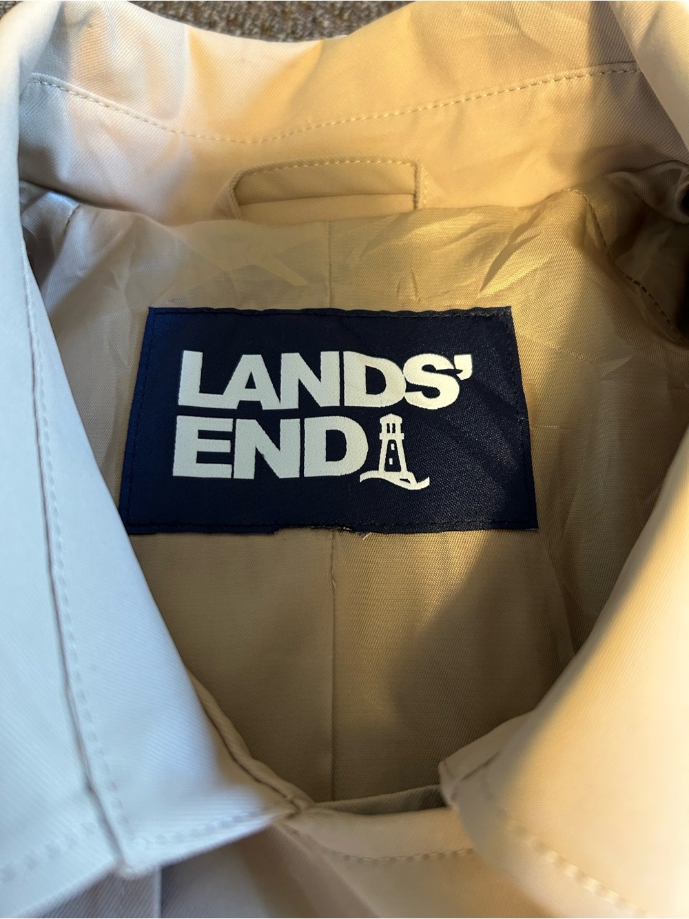 Lands’ End trench coat - Picture 4 of 8